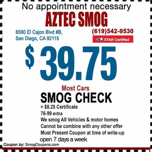 Smog Check Coupon